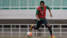 Pemain Surabaya Bhayangkara, Evan Dimas, mengikuti seleksi Timnas Indonesia di Stadion Pekansari, Bogor, Jawa Barat, Selasa (9/8/2016). (Bola.com/Vitalis Yogi Trisna)