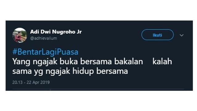 Drama Netizen soal Bentar Lagi Puasa Ini Bikin Nyesek