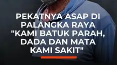 Kabut asap tebal menyelimuti Palangka Raya, Kalimantan Tengah, di tengah kebakaran hutan dan lahan yang terjadi di sekitar wilayah tersebut.

Rekaman pada Sabtu (22/8) memperlihatkan asap mengepul di atas area terbakar. Petugas pemadam kebakaran bersama warga berupaya memadamkan titik api menggun...