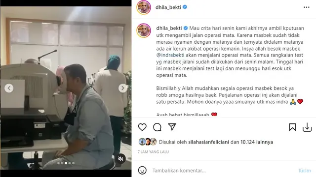 Indra Bekti (Foto: Instagram/@dhila_bekti)