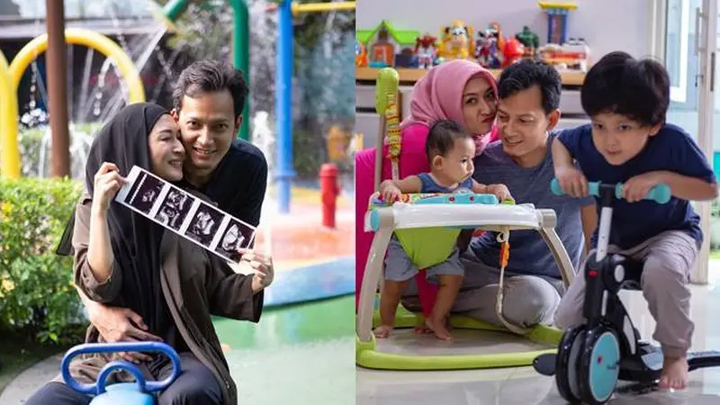 Istri Hamil Anak Ketiga, Ini 7 Momen Fedi Nuril dan Vanny Widyasasti Asuh Buah Hati