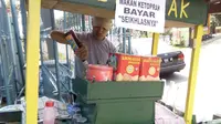 Di Bogor, Makan ketoprak bayar seikhlasnya. (Liputan6.com/Bima Firmansyah)