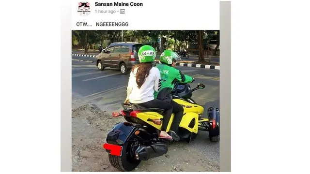 6 Status Facebook Nyeleneh Ojek Online Ini Bikin Ketawa Geli