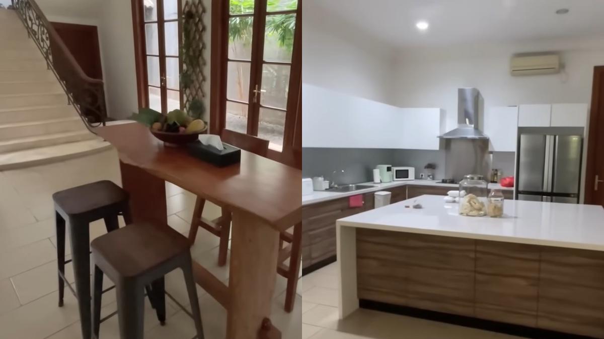 9 Potret Dapur dan Ruang Makan di Rumah Rina Nose, Desainnya Bikin Adem