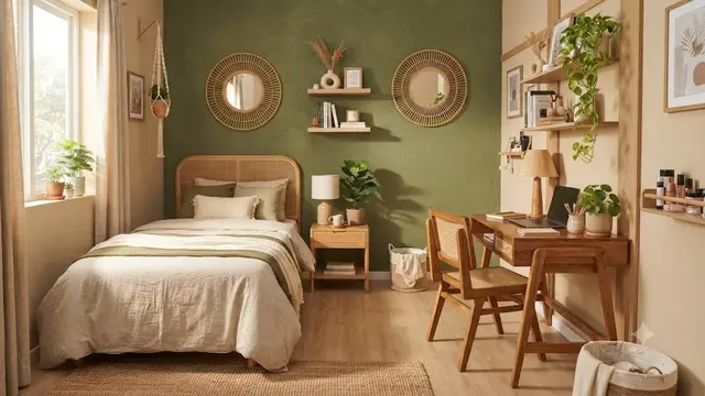 Olive Green dan Beige (AI Generated)