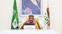 Raja Salman dalam Acara Pendamping KTT G20 (Foto: G20 Saudi Arabia)