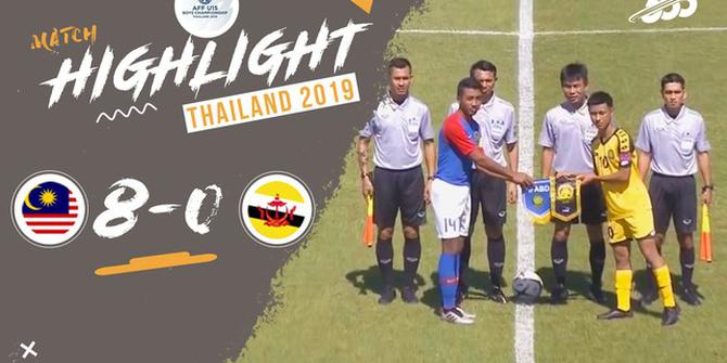 VIDEO: Highlight Piala AFF U-15 2019, Malaysia Vs Brunei 8-0