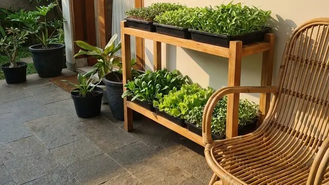Kebun Sayur Mini Hidroponik Sederhana