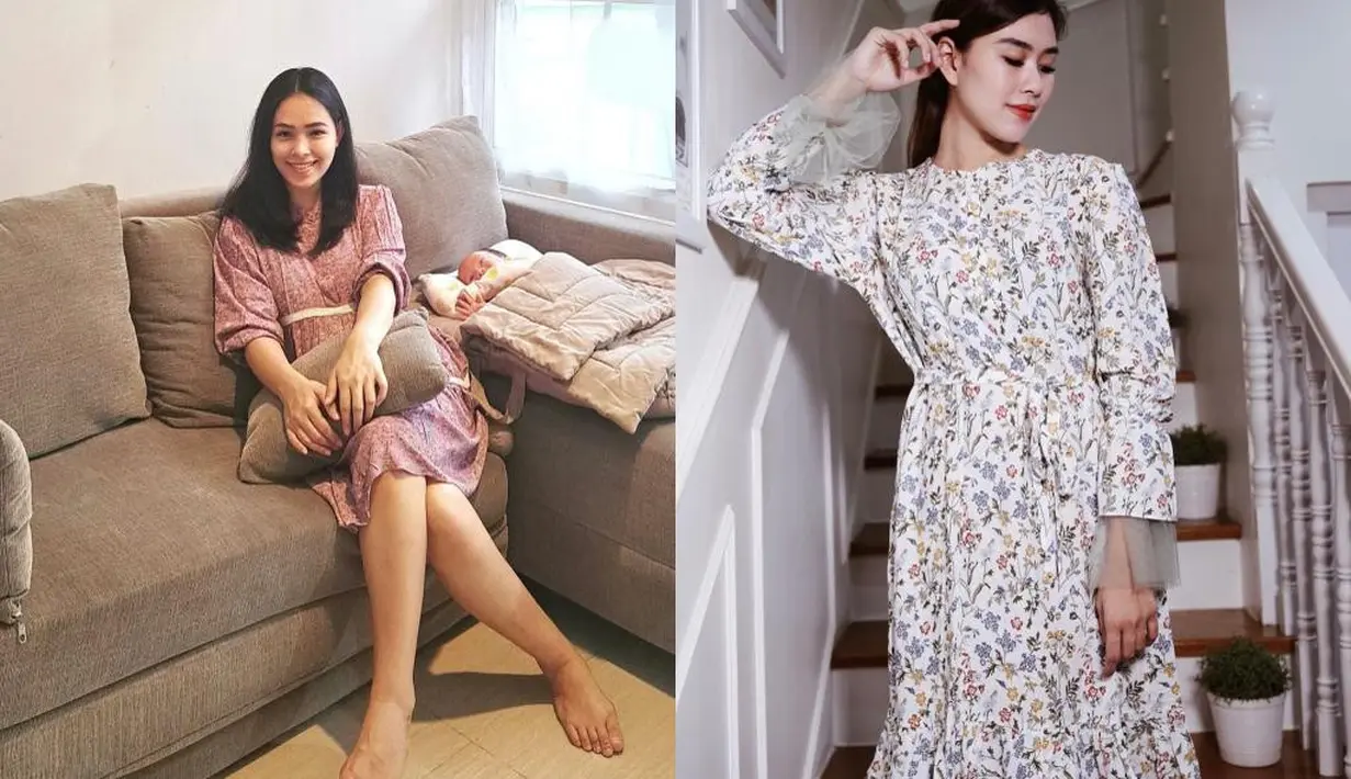 Begini penampilan Lady Nayoan dan Syahnaz dengan homewear motif floral yang sama-sama kece. [Foto: IG/syahnazs/ladynayoan].