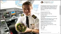 Hari-Hari Pilot dengan Pola Makan Vegan Cegah Kelaparan