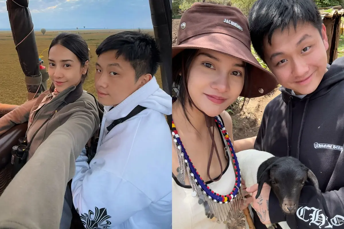 Gaya Safari Date Anya Geraldine dan Tora Widjaja Liburan di Afrika, Serasi dalam Balutan Busana Netral