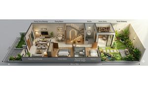 Denah Rumah 6x12 dengan Mushola Kecil (Foto: Gemini AI)