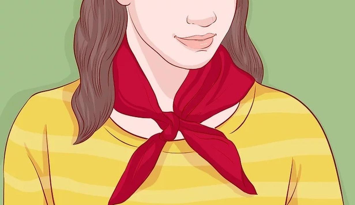 5 Cara Memakai Scarf Pendek di Leher - Photo Fimela.com