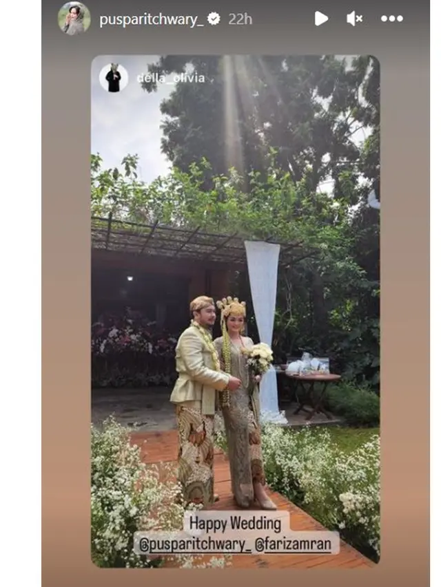 Resmi Menikah, Ini 6 Potret Perjalanan Cinta Artis FTV Puspa Ritchwary dan Suami