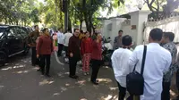 Suasana di rumah Ketum PDIP Megawati Soekarnoputri, Jakarta, Rabu (5/6/2019). (Liputan6.com/Putu Merta Surya Putra)