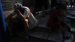 Suhu kemungkinan akan melebihi 40C di Italia selatan karena akhir pekan ini diperkirakan menjadi suhu terpanas yang pernah terjadi di negara tersebut sepanjang tahun ini. (AP Photo/Gregorio Borgia)