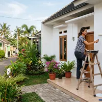Cara Memilih Warna Cat Rumah Sesuai Karakter (AI Generated)