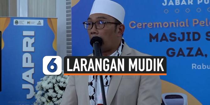 VIDEO: Opsi Ridwan Kamil Larang Warganya Mudik