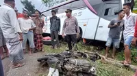 Bus pariwisata pengakut pelajar dari Jakarta  kecelakaan di jalur menuju dstinasi wisata Gunung Bromo (Istimewa)