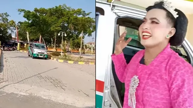 Sopir Ambulans Gercep ke IGD, Masih Berkebaya Karnaval dan Full Makeup