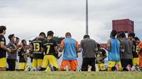 Pemain Barito Putera diberi jatah libur panjang agar bugar lagi saat melawan Persib pada laga penutup BRI Liga 1 2021-2022 nanti. (Gatot Susetyo/Bola.com)