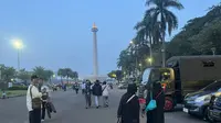Massa Reuni 212 Mulai Datangi Monas, Awali Kegiatan dengan Salat Maghrib Berjamaah