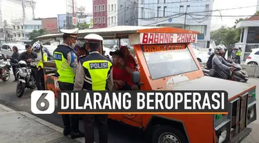 Dishub DKI Jakarta melarang odong-odong beroperasi.