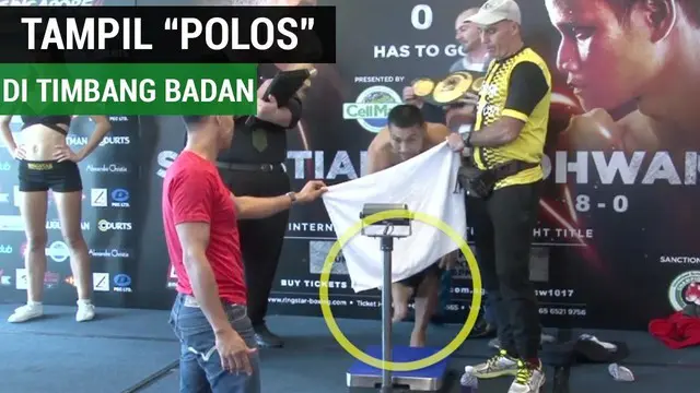 VIDEO: Petinju Thailand Tampil Tanpa Busana di Acara Timbang Badan