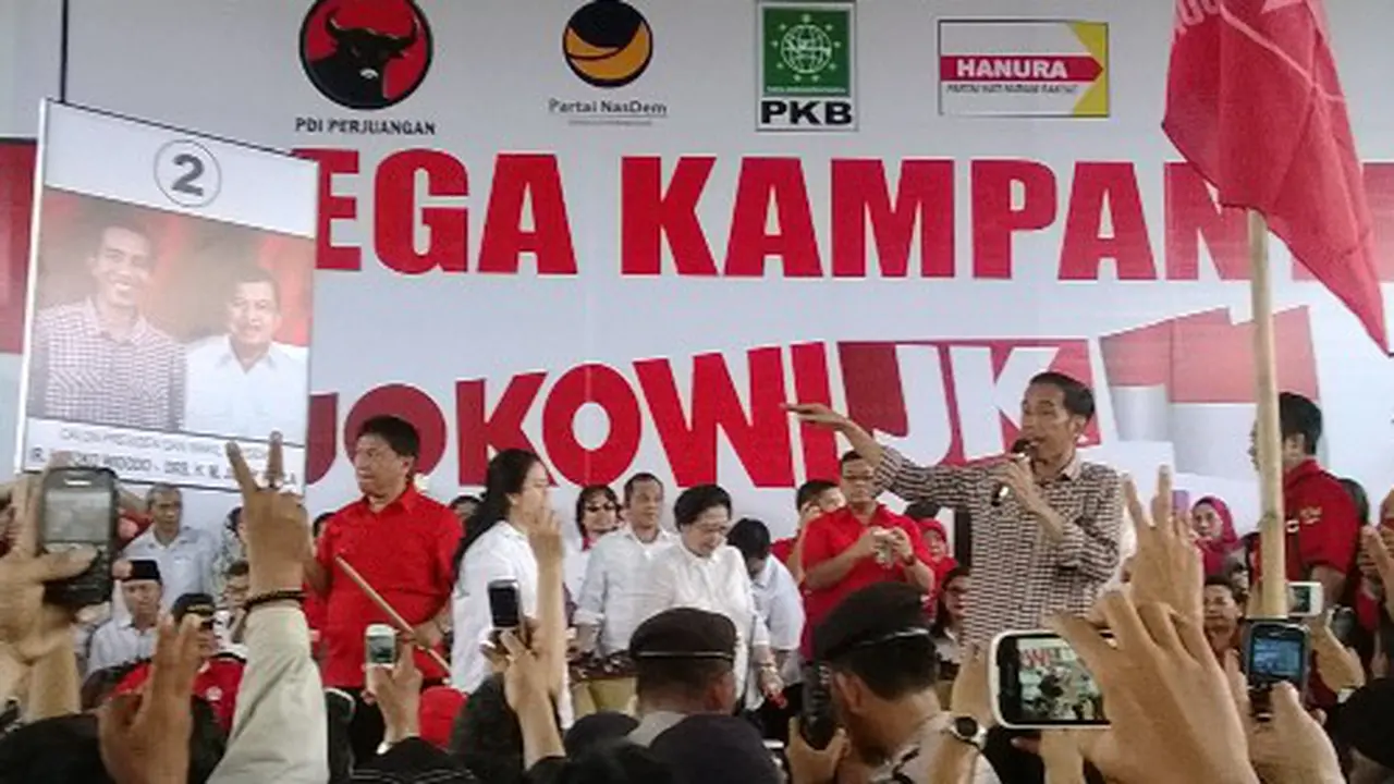 Jika Menang Pilpres, Jokowi Berjanji Salami Semua Pendukungnya