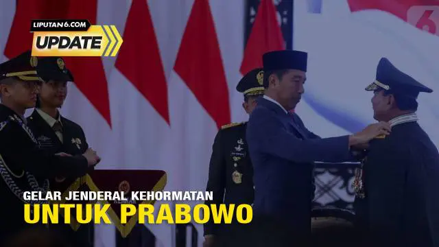 Menteri Pertahanan sekaligus calon presiden nomor urut 2, Letnan Jenderal (Purn) Prabowo Subianto resmi mendapatkan kenaikan pangkat menjadi jenderal kehormatan bintang empat pada Rabu (28/2/2024). Penghargaan tersebut langsung diberikan Presiden Jok...