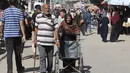 Diketahui, pembukaan perbatasan ini menjadi salah satu bagian dari perjanjian gencatan senjata Israel dan Hamas. Gencatan senjata mulai berlaku sejak Jumat 10 Oktober 2025. (Eyad BABA/AFP)