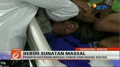 Sunatan massal yang digelar oleh PT Angkasa Pura II dalam rangka hari jadi ke-33, berlangsung heboh.