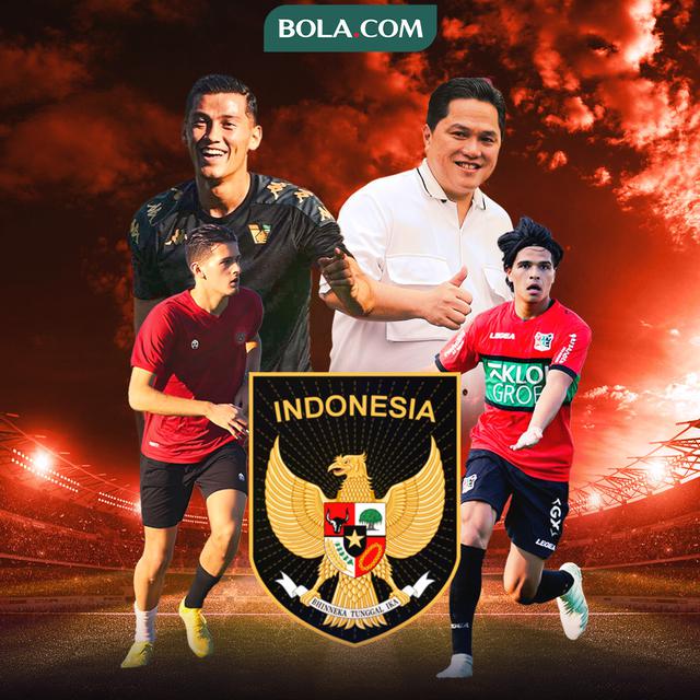 Timnas Indonesia - Erick Thohir, Jay Idzes, Ragnar Oratmangoen, dan Justin Hubner