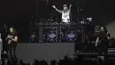 Penampilan ini terasa istimewa dengan kembalinya drummer Mike Portnoy. Tampak dalam foto, grup band metal legendaris, Dream Theater saat tampil pada Konser "An Evening With Dream Theater - 40th Anniversary Tour" di Beach City International Stadium, Jakarta, Sabtu 7 Februari 2026. (Kapanlagi.com/Budy Santoso)