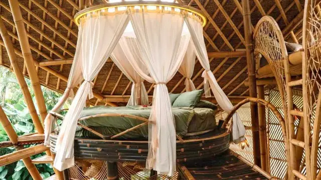 Pesona Arsitektur Bambu yang Menghadirkan Surga Tropis di Bali