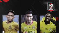 Andik Vermansah, Evan Dimas dan Renan Silva. (Bola.com/Dody Iryawan)