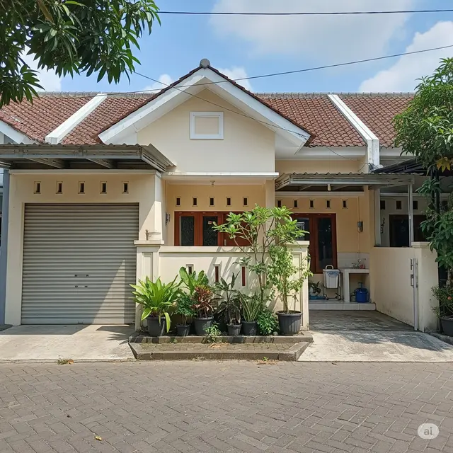 Desain Rumah Sederhana Ada Garasi Mobil. Foto: Gemini