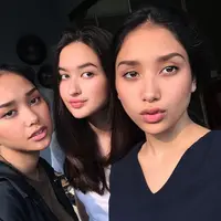 Salwa Muchtar, Stephanie Dougharty, dan Salma Muchtar. (Instagram/stephaniepoetri)