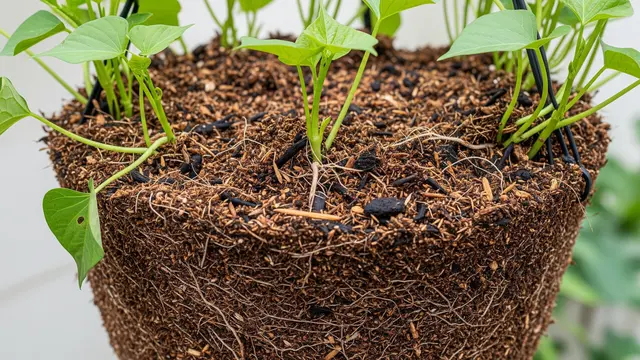 Cara Membuat Kebun Ubi Gantung agar Panen Banyak di Lahan Sempit (Image by Gemini AI)