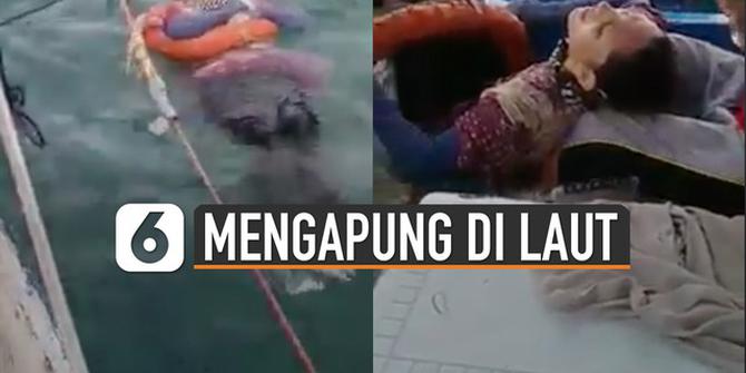 VIDEO: Masih Hidup, Perempuan yang Hilang Kontak 2 Tahun Ini Ditemukan Mengapung di Laut