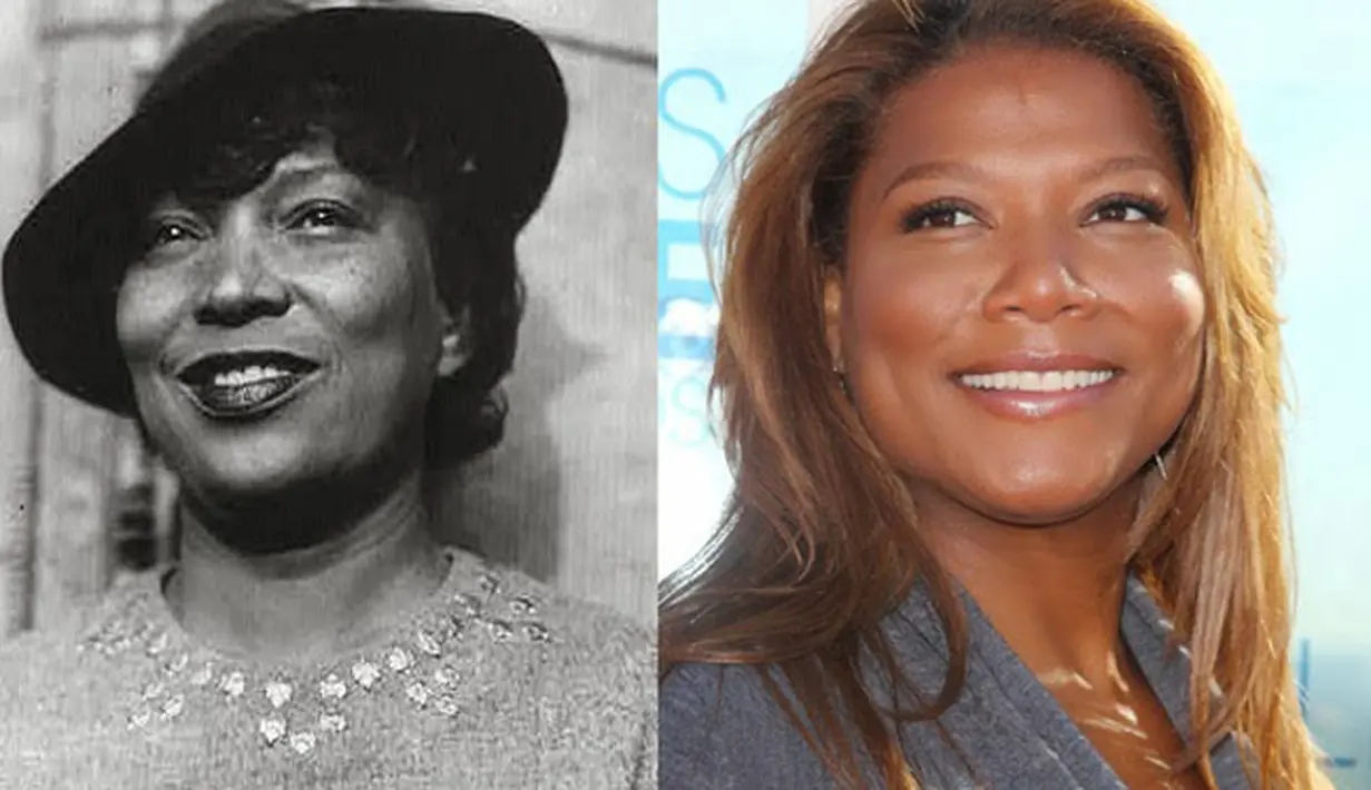 Queen Latifah dan Zora Neale Hurston. (via diply.com)