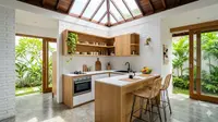 7 Inspirasi Dapur Terbuka yang Menyatu dengan Taman Belakang Rumah, Solusi Memasak Anti Pengap