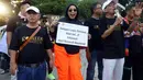 Kampanye tersebut diikuti sejumlah komedian nasional, seperti Cak Lontong, Elly Sugigi, Caesar, Jarwo Kuat dan Pak Tarno KW. (Kapanlagi.com/Budy Santoso)
