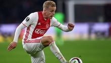 Gelandang Ajax asal Belanda, Donny van de Beek. (AFP/Patrik Stollarz)
