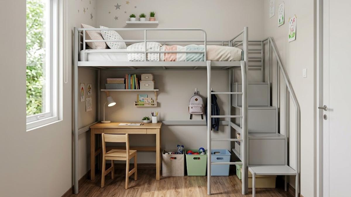 8 Desain Kamar Anak 2x3 Meter yang Rapi dan Murah, Tetap Nyaman untuk Bermain dan Belajar
