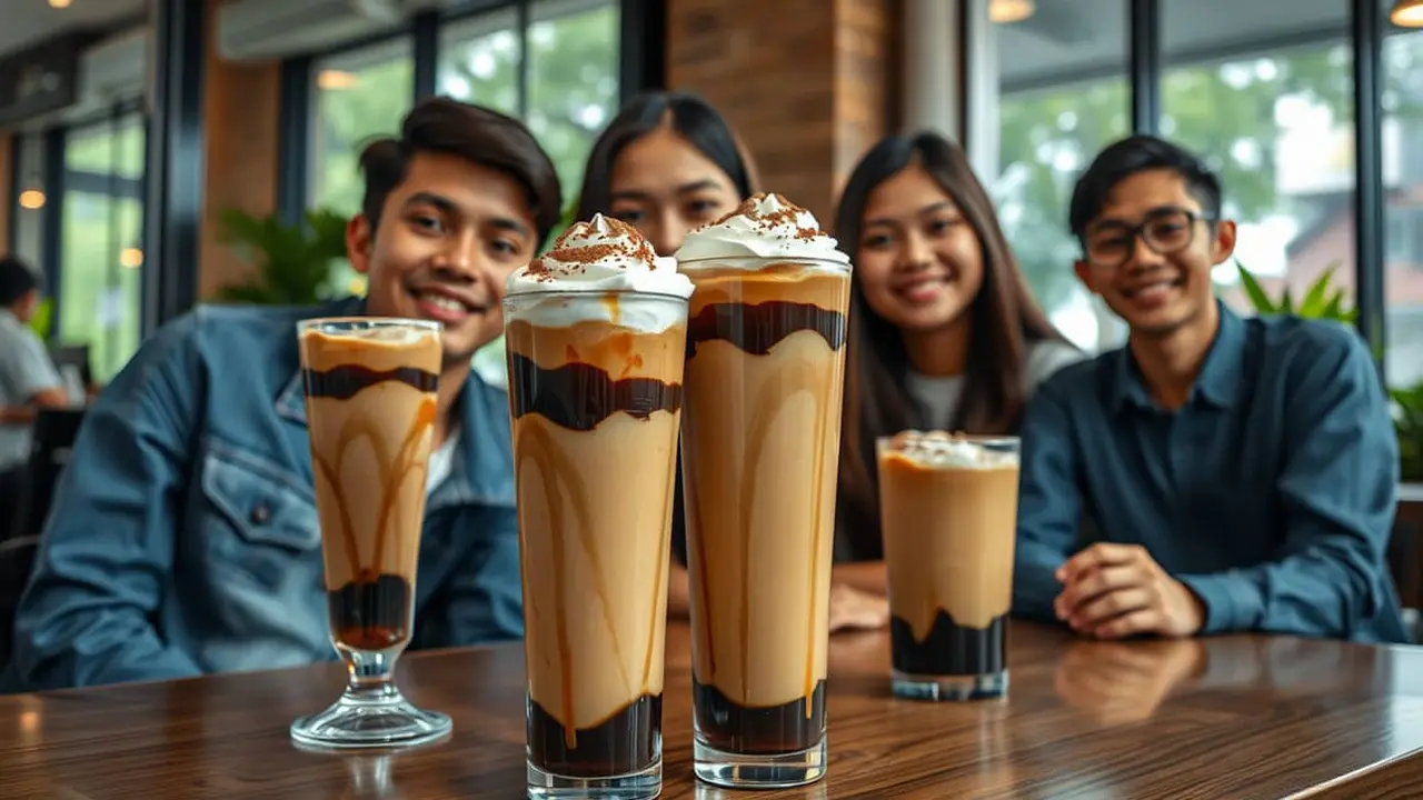 resep es cincau cappucino