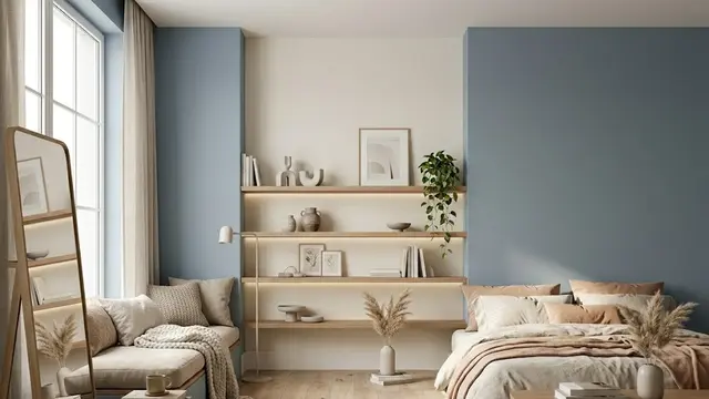 Dusty Blue dan Warm White yang Tenang di Kamera
