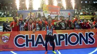 Black Steel Manokwari Papua mencetak sejarah dengan menjadi juara Pro Futsal League 2016.