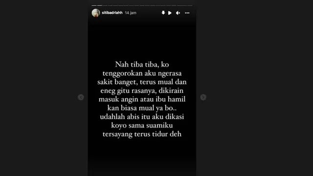 Di tengah kehamilannya, Siti Badriah mengumumkan bahwa dirinya positif Omicron (Sumber: Instagram/sitibadriahh)