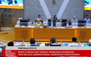 Rapat Konsultasi Komisi DPR dengan Pemerintah pada Senin, (9/2/2026).  Rapat itu sebagai respons atas dinamika di masyarakat terkait penonaktifan peserta BPJS Kesehatan dalam segmen PBI-JK. (Foto:Liputan6.com/Tira Santia)